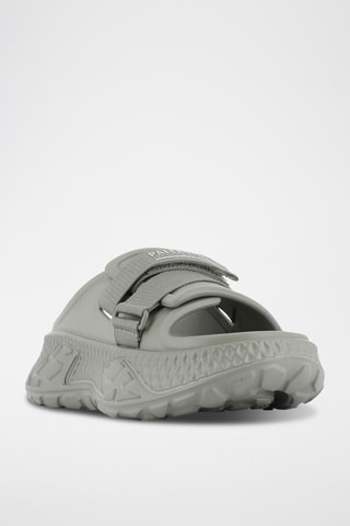 Mules plateformes - Gris