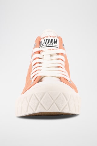 Tennis montantes en coton biologique - Orange