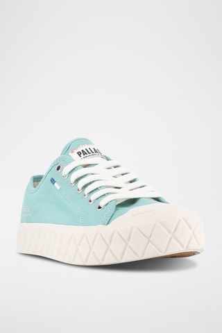 Tennis en coton biologique - Vert d'eau