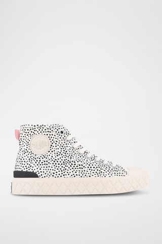 Tennis montantes en coton biologique - Blanc