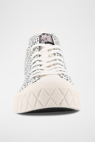 Tennis montantes en coton biologique - Blanc