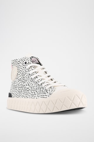 Tennis montantes en coton biologique - Blanc