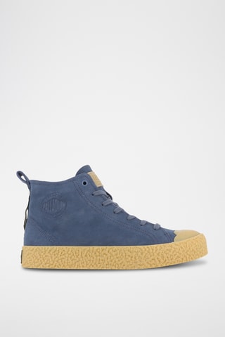 Baskets montantes en nubuck - Indigo