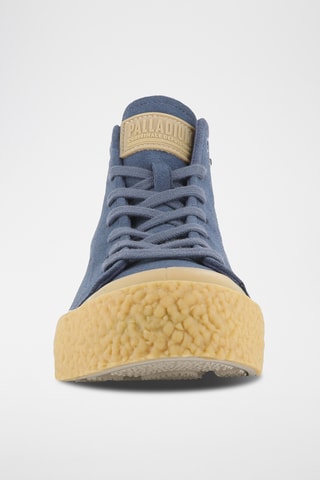Baskets montantes en nubuck - Indigo