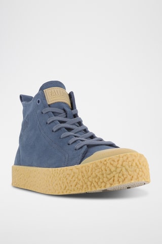 Baskets montantes en nubuck - Indigo