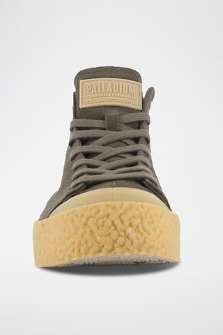 Baskets montantes en nubuck - Kaki