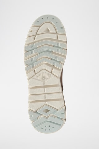 Baskets montantes plateformes en cuir - Beige