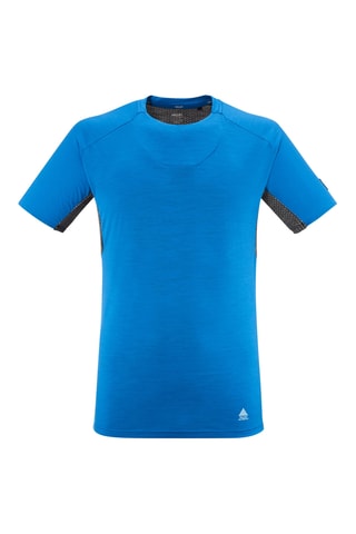 T-shirt en laine Jorasses - Bleu cobalt