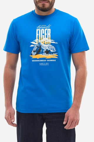 T-shirt en coton biologique Cimaï - Bleu cobalt