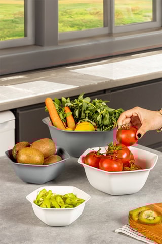 4 bols - 450, 800, 1500 et 2500 ml