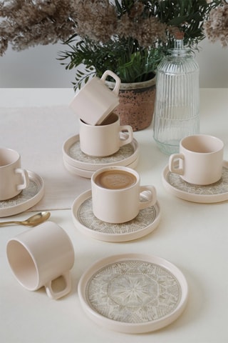 Service à thé en céramique - 6 personnes