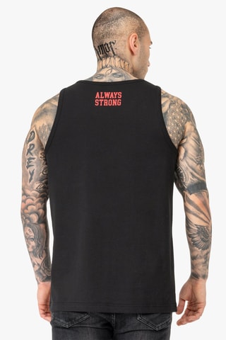 Camisola de alças Ludica - Preto e vermelho - Benlee