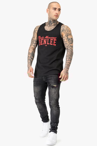 Camisola de alças Ludica - Preto e vermelho - Benlee