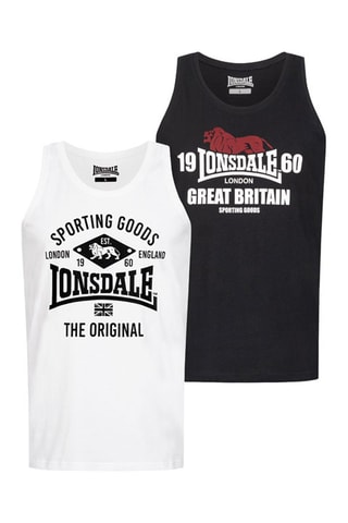 2 camisolas de alças Biggin Preto e branco