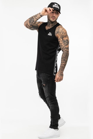 Camisola regular fit Lonsdale - Preto e branco