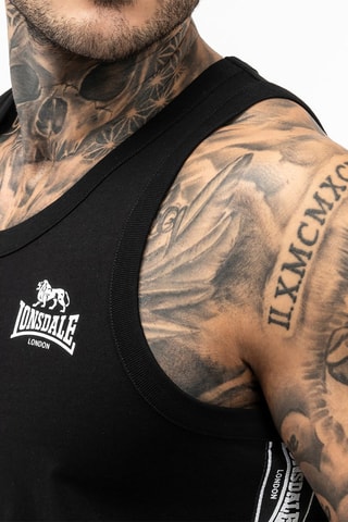 Camisola regular fit Lonsdale - Preto e branco