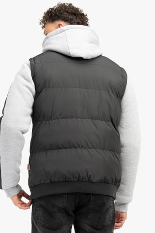 Casaco regular com capuz Dowpot - Preto