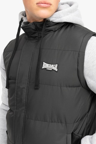 Casaco regular com capuz Dowpot - Preto