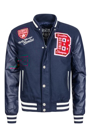 Blusão de lã Azul-marinho