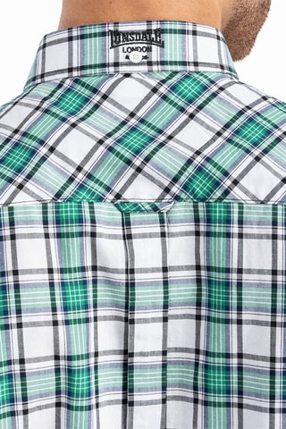 Camisa slim Brixworth - Verde e branco