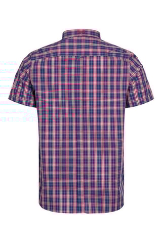 Camisa slim Brixworth Vermelho e azul-marinho