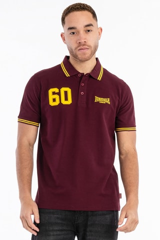 Polo Hellister - Bordô e amarelo