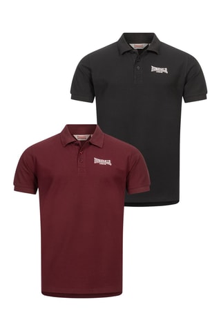 Polo regular fit Lingholme - Bordô - Lonsdale