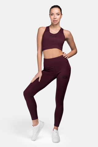 Leggings Maribel Bordô e preto - Benlee