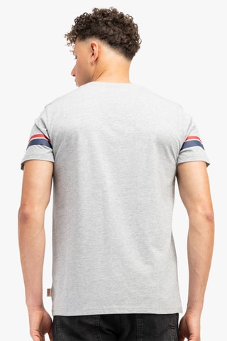 T-shirt regular - Cinzento e vermelho - Lonsdale