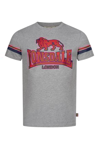 T-shirt regular - Cinzento e vermelho - Lonsdale