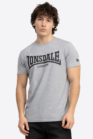 T-shirt regular fit Lonsdale - Cinzento e preto