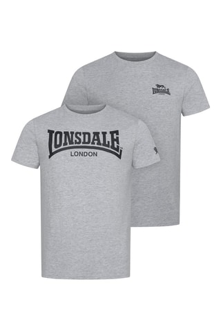 T-shirt regular fit Lonsdale - Cinzento e preto