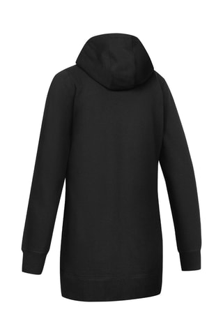 Vestido-sweat com capuz Preto