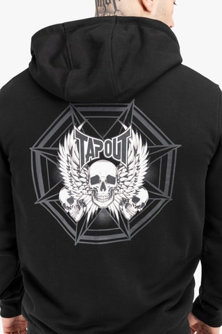 Sweat regular com capuz Octagon - Preto