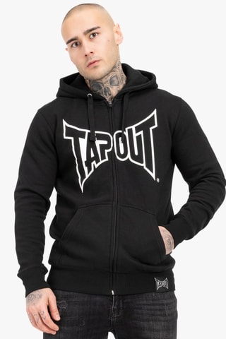 Sweat regular com capuz Marfa Hooded Zipper - Preto