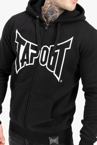 Sweat regular com capuz Marfa Hooded Zipper - Preto