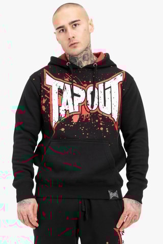 Sweat regular com capuz Splashing -hoodie - Preto