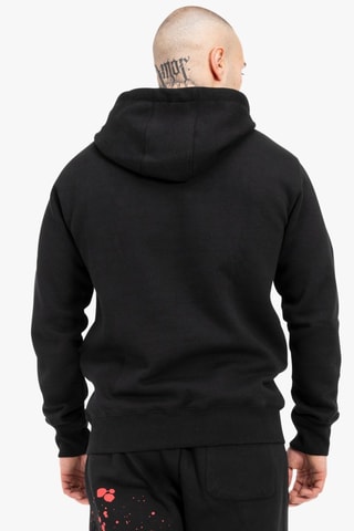 Sweat regular com capuz Splashing -hoodie - Preto