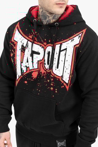 Sweat regular com capuz Splashing -hoodie - Preto