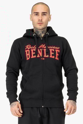 Sweat com capuz Vitalino - Preto e vermelho - Benlee