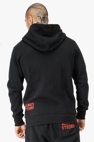 Sweat com capuz Vitalino - Preto e vermelho - Benlee