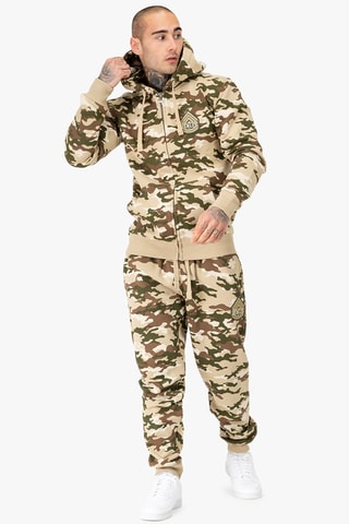 Sweat com capuz Frasen - Castanho e bege - Benlee