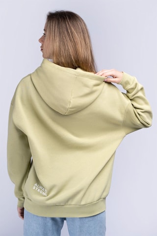 Sweat com capuz Lorena Verde e banco - Benlee