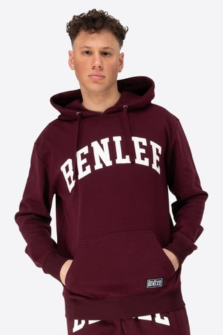 Sweat regular com capuz - Bordô