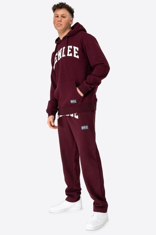 Sweat regular com capuz - Bordô