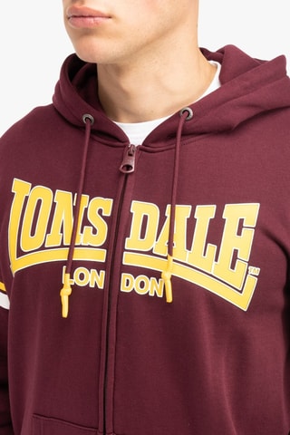 Sweat regular com capuz Darfield - Bordô