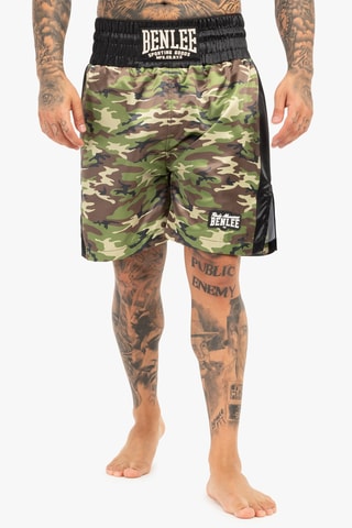 Calções de boxe - Preto e caqui - Benlee