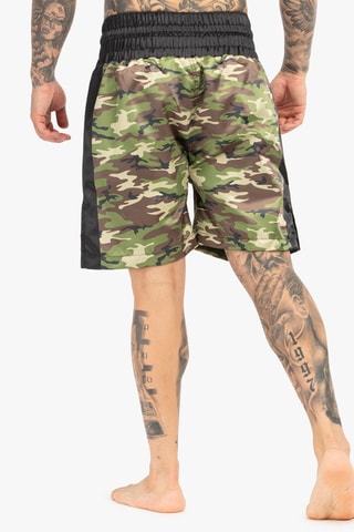 Calções de boxe - Preto e caqui - Benlee