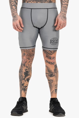 Calções de ciclista Bossburn - Cinzento e preto - Benlee