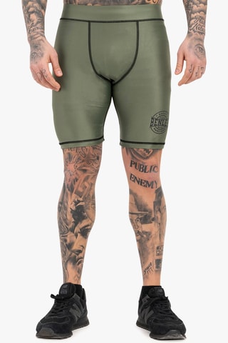 Calções de ciclista Bossburn - Verde e preto - Benlee